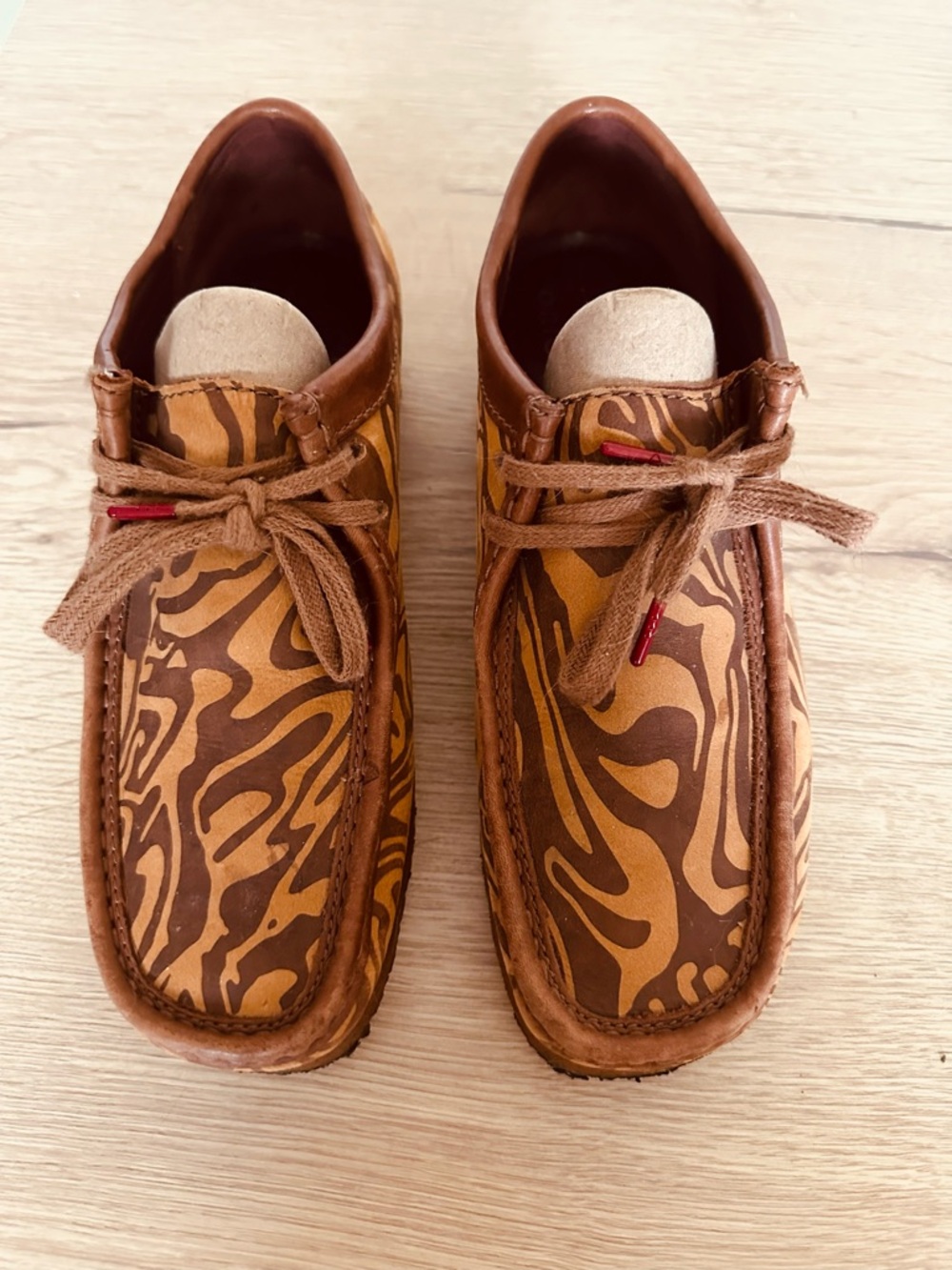 Clarks Men's Wu Tang  Wallabies, Brown Patterned Chukka Boots